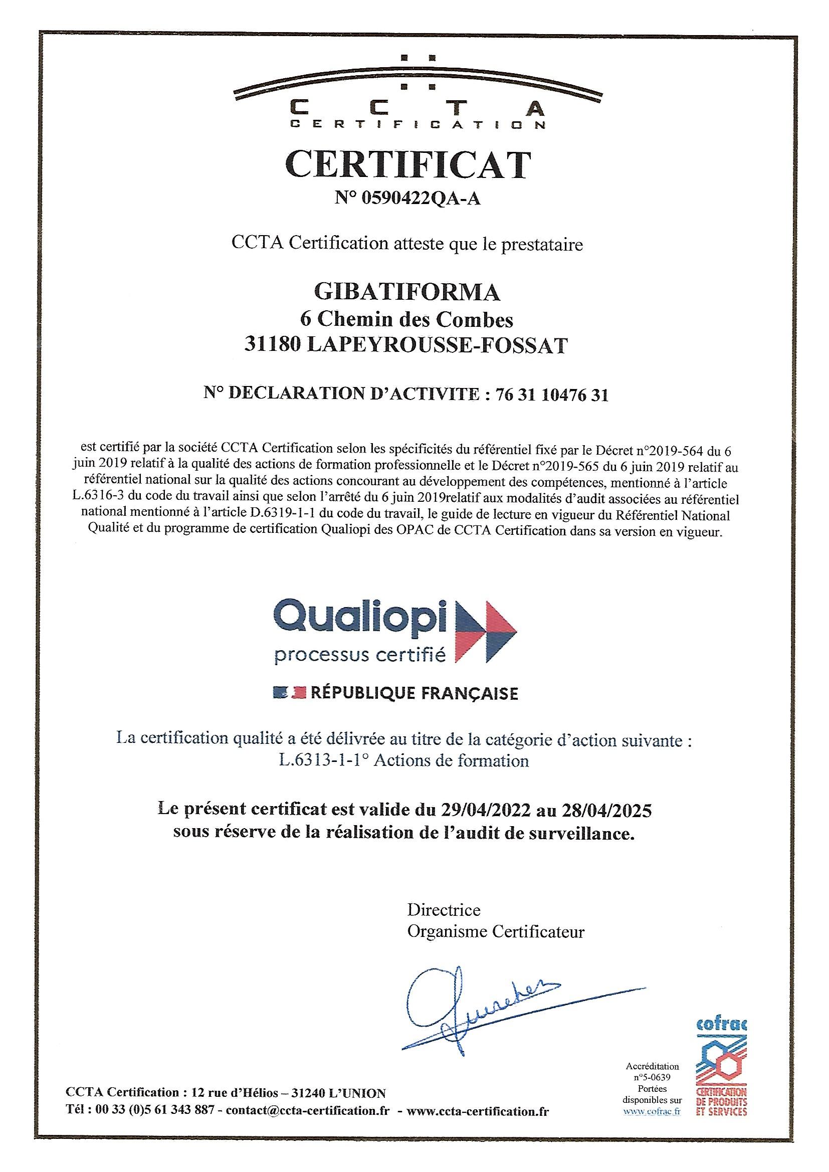 Scan_0002 Attestation du certificat QUALIOPI