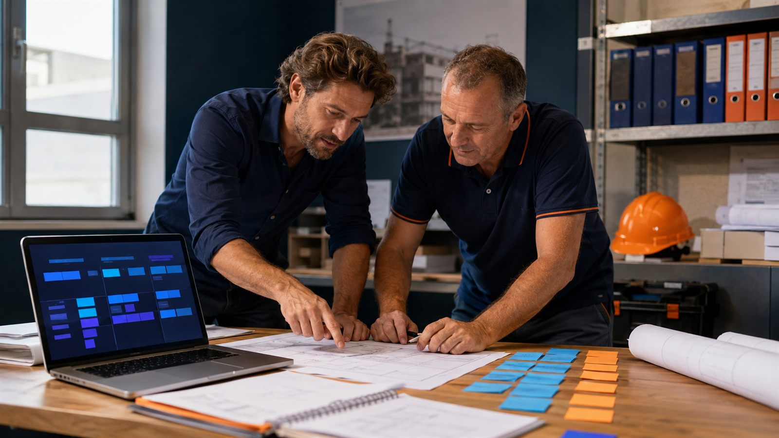 Consultant IA et dirigeant de TPE du bâtiment cartographiant les tâches administratives à automatiser